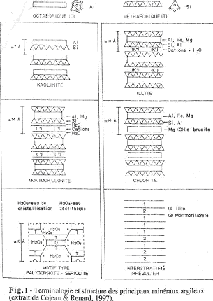 Terminologie et structure des principaux rainéraux argileux