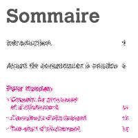 Illustration pour les pages de sommaire